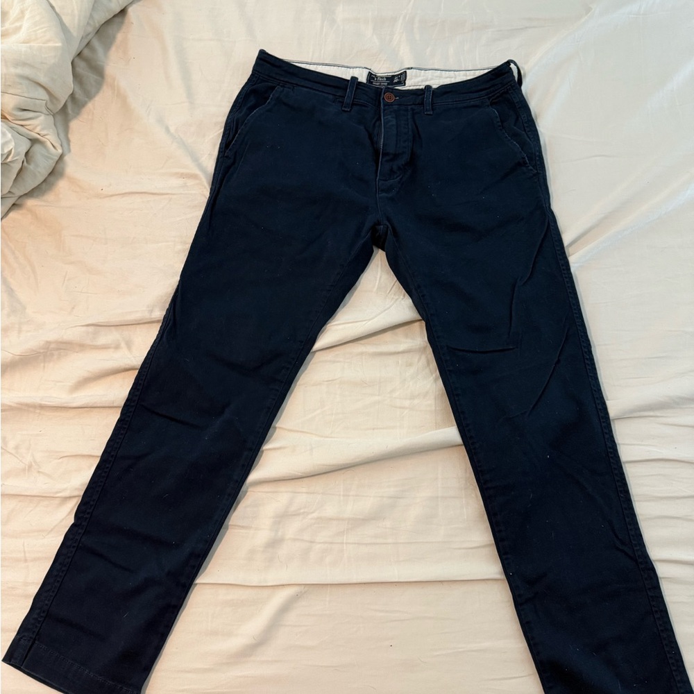 Abercrombie & Fitch Navy Chinos Classic Skinny